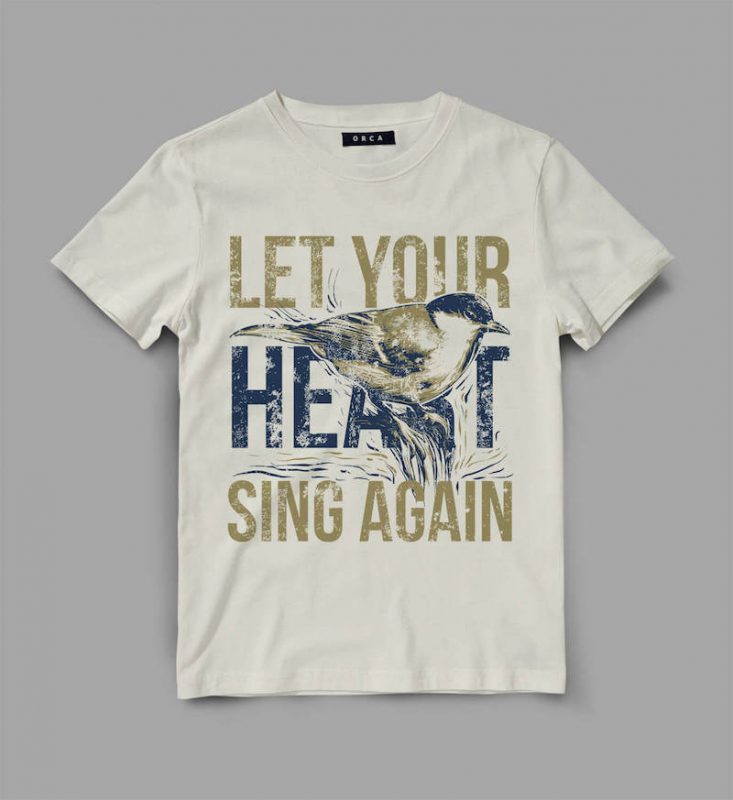 bird 5 sing Vector t-shirt design vector t shirt design