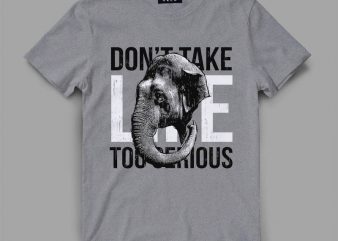 elephant 3 serious shirt design