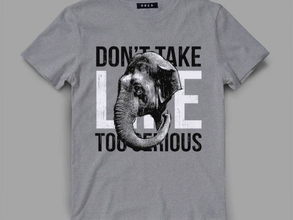 Elephant 3 serious shirt design