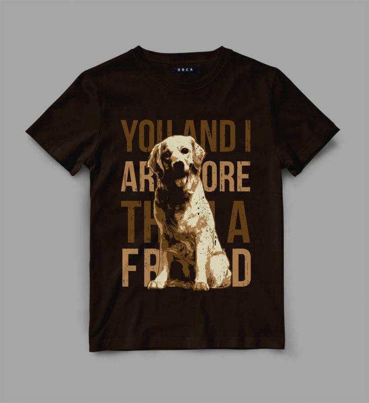 Dog Friend Vector t-shirt design buy t shirt designs artwork