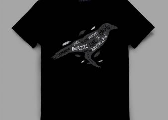 crow 2 darkness Vector t-shirt design