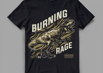 trex rage Vector t-shirt design