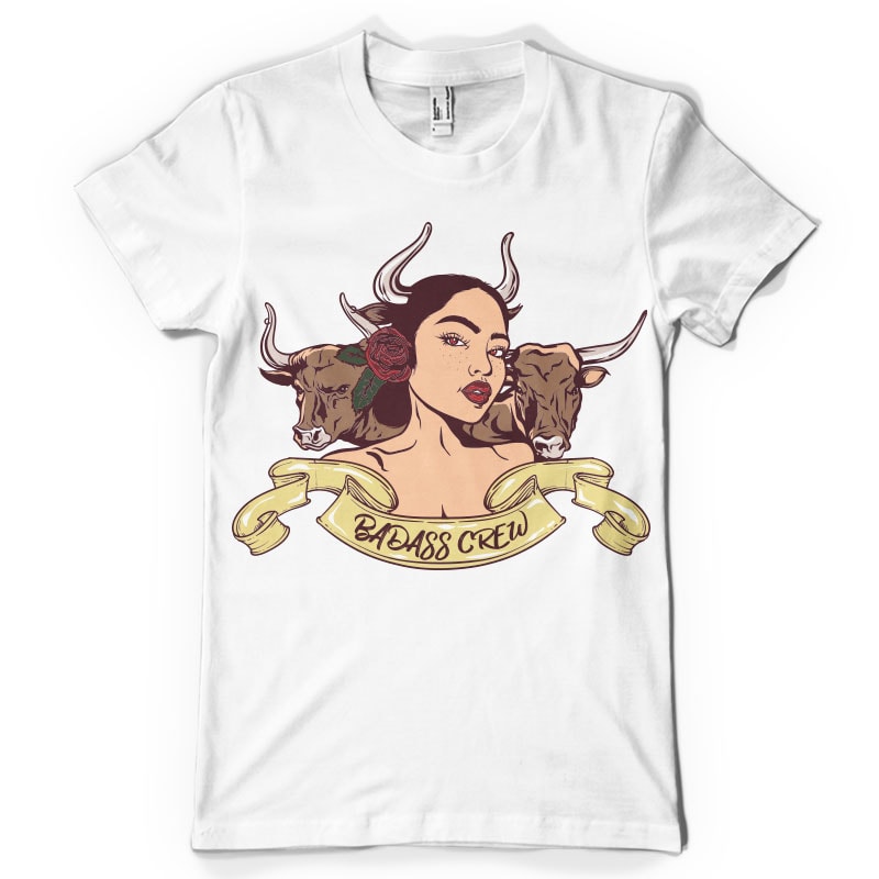 Badass crew t-shirt designs for merch by amazon
