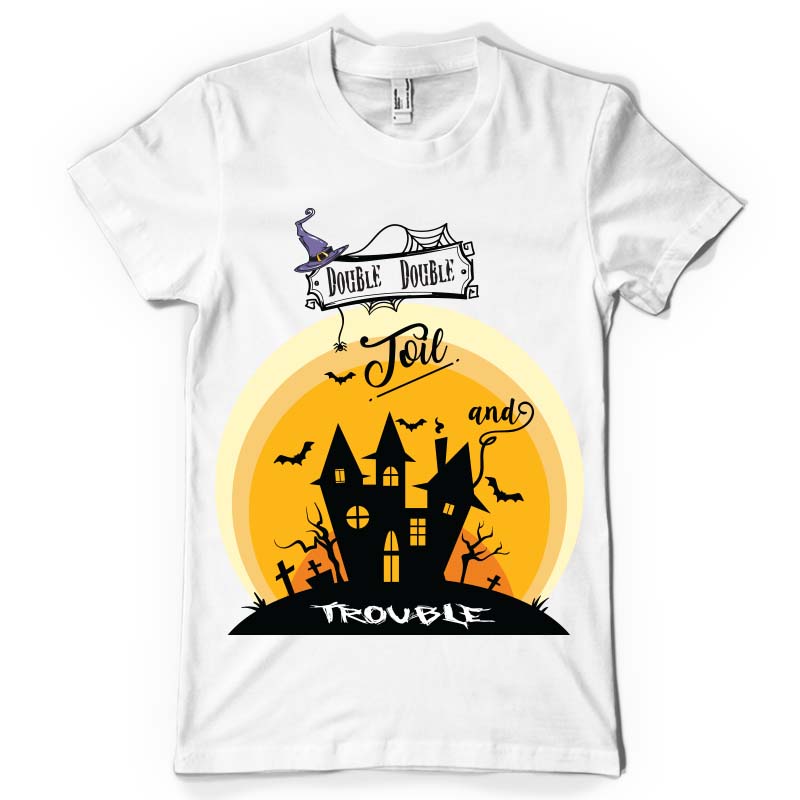 Double double t shirt designs for printify