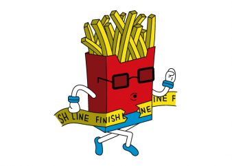 Fast Food vector t-shirt design