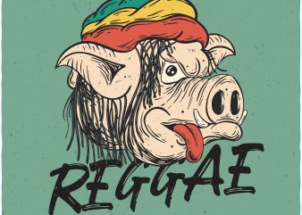 Reggae everyday. Vector t-shirt design