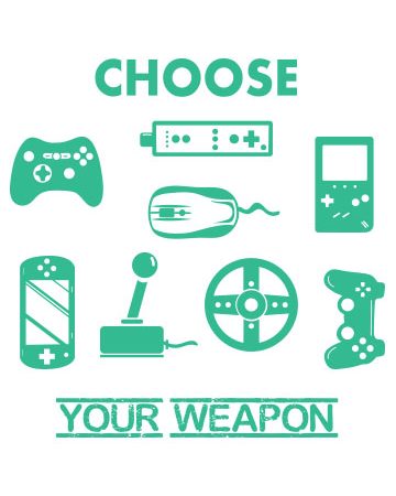 Choose your weapon design for t shirt
