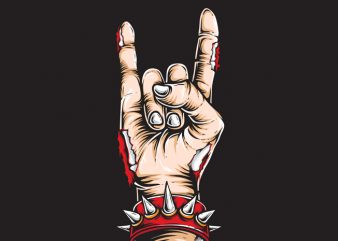 Rock and Roll vector t-shirt design