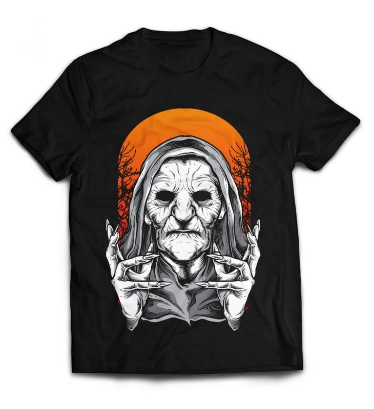 Witch buy t shirt design