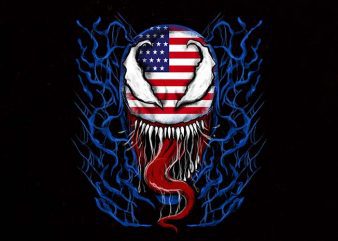 American venom t shirt design for sale