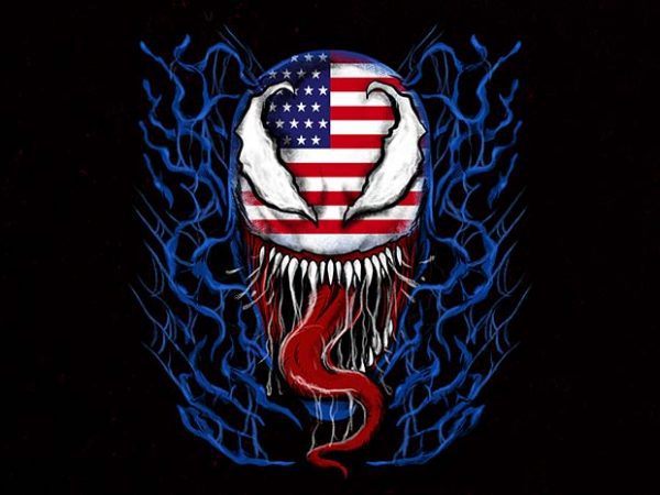 American venom t shirt design for sale
