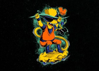 dragon bart t shirt design template