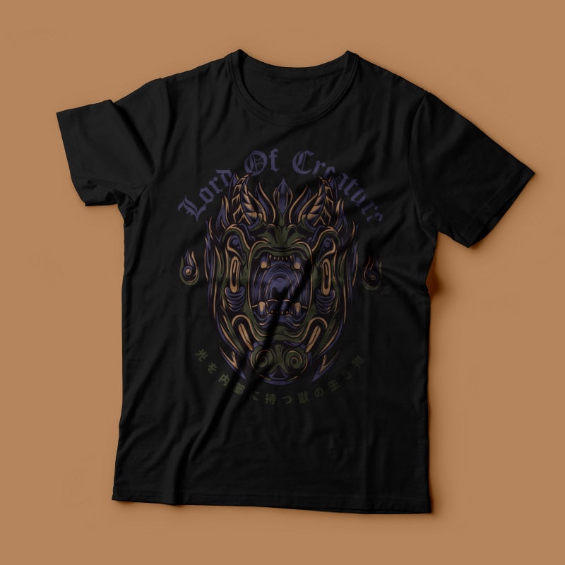 Lord of Creature t-shirt designs for merch by amazon