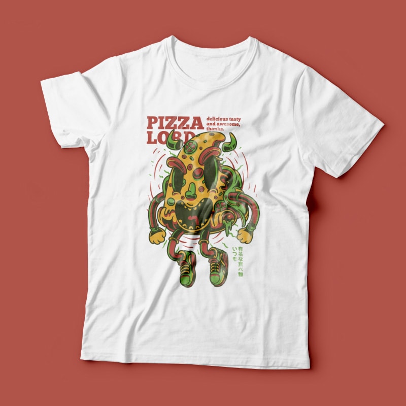 Pizza Lord t shirt designs for sale