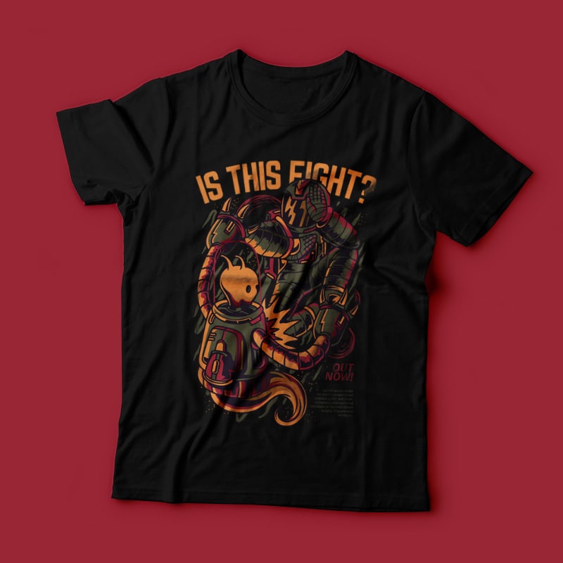 Is This Fight t shirt designs for printify