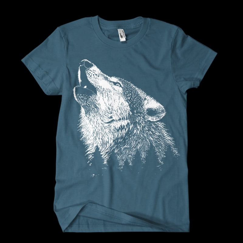 Wolf commercial use t shirt designs