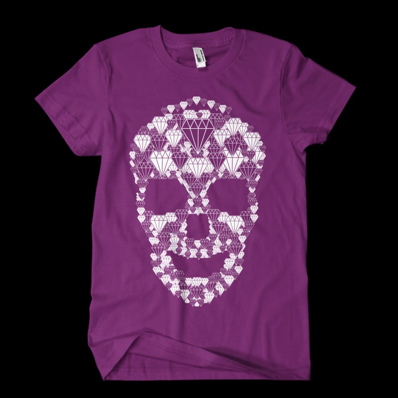 diamond skull t shirt designs for teespring