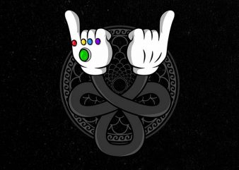 infinity hands t shirt design for purchase
