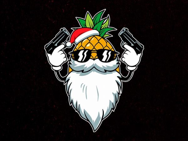 Killer santa vector t-shirt design