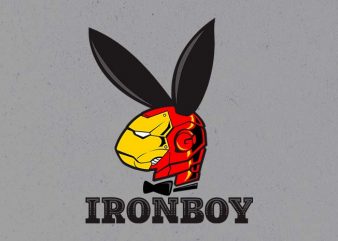 iron boy tshirt design for sale
