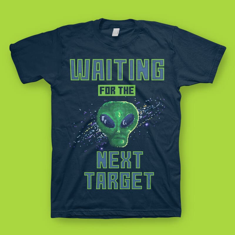 Alien Attack Vector t-shirt design t shirt designs for teespring