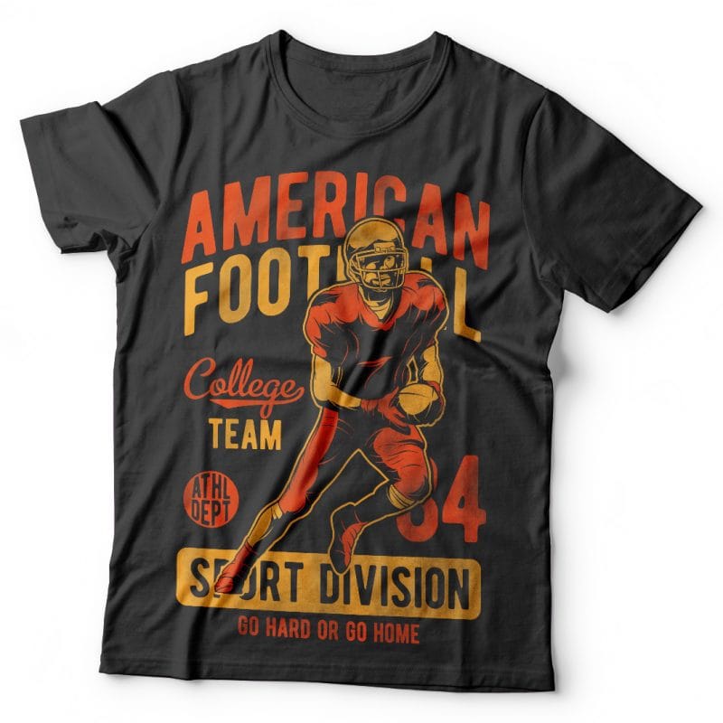 American Football. Vector T-Shirt Design vector t shirt design