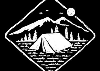 Camp Mode On print ready t shirt design