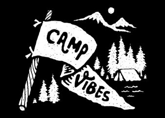 Camp Vibes t shirt design