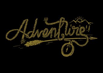 Adventure Rope t shirt design for download