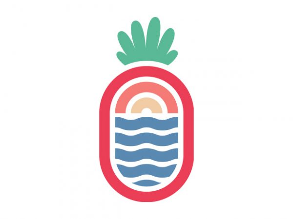 Lineapple vector t shirt design artwork