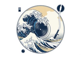 The Great Wave off Sound shirt design png