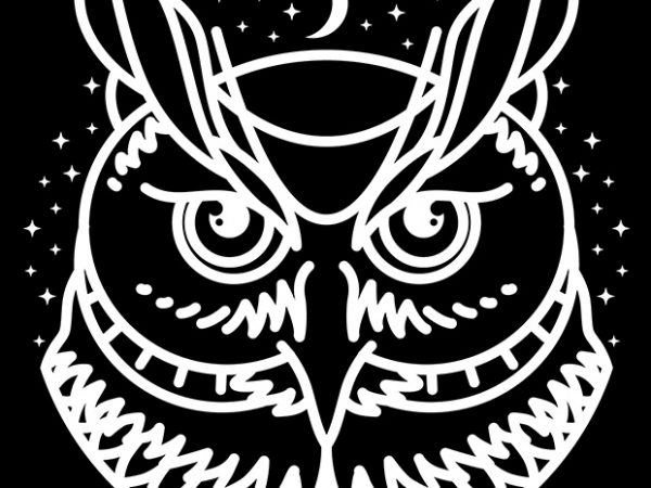 Owl vector t-shirt design
