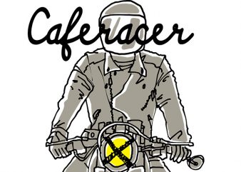 Caferacer Custom 2 t-shirt design for commercial use