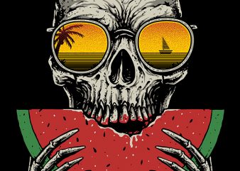 Watermelon Skull buy t shirt design