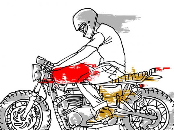 Custom motorcycle t shirt design for download