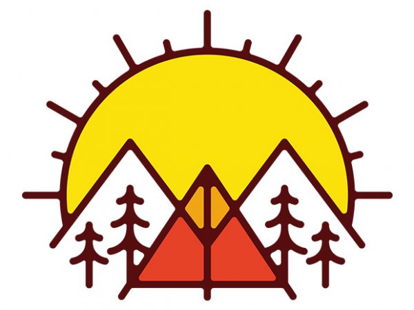 Sunrise camp t shirt design for sale Sunrise camp t shirt design for sale
