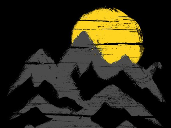 Mountain ink t shirt design to buy