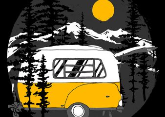 Camper Van buy t shirt design for commercial use