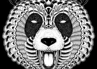 Panda t-shirt design for sale