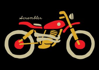 Scrambler shirt design png