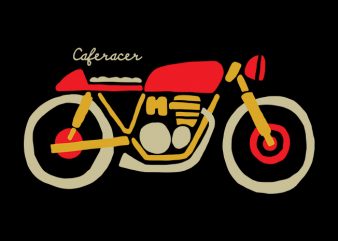 Caferacer t shirt design png