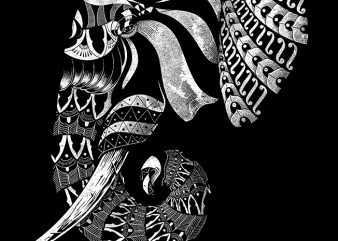 Elephant Ornate t-shirt design png