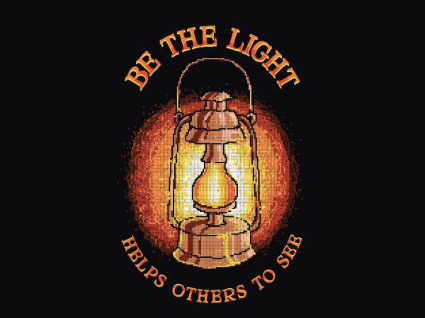 Be the light graphic t-shirt design
