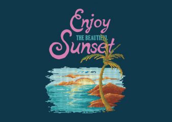 Beautiful Sunset tshirt design