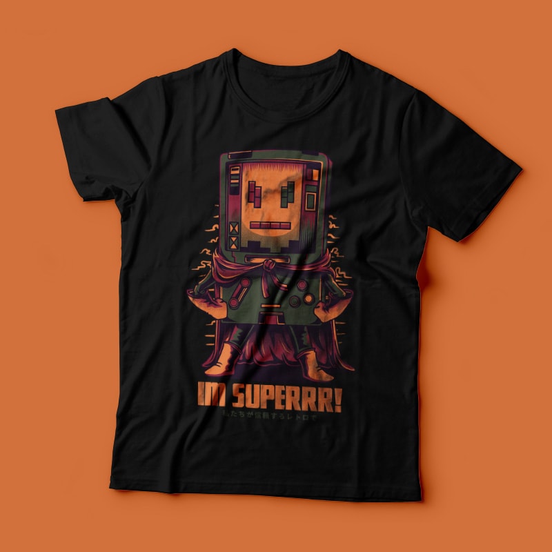 Im Superrr!! t-shirt designs for merch by amazon