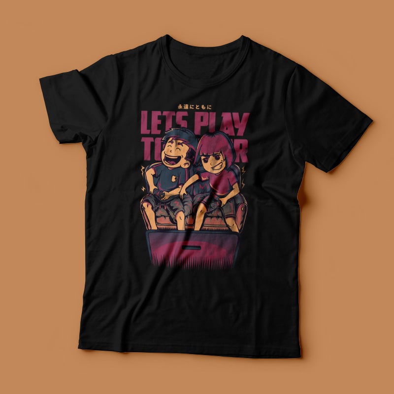 Lets Play Together t-shirt designs for merch by amazon