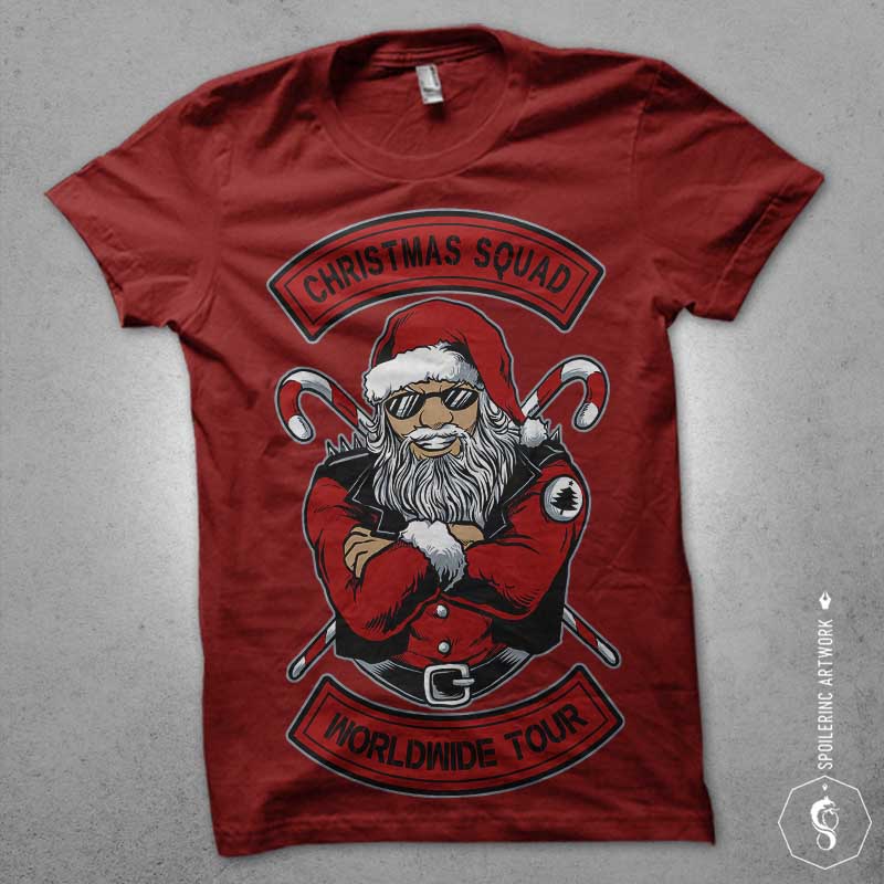 christmas squad t shirt design graphic