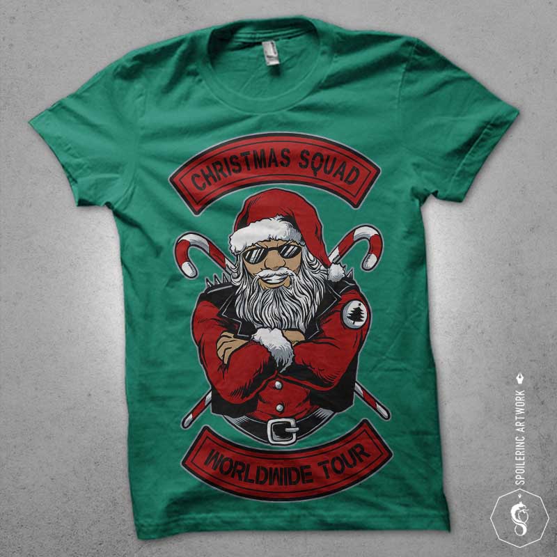 christmas squad t shirt design graphic
