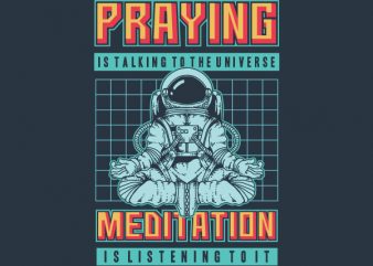 Cosmos Prayer tshirt design