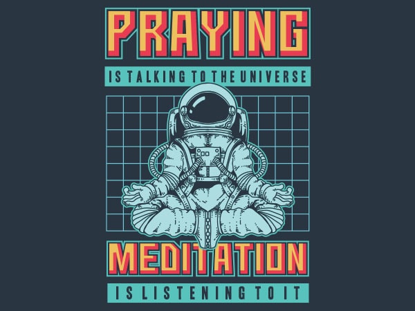 Cosmos prayer tshirt design